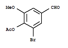 2-溴-4-甲酰基-6-甲氧基乙酸苯酯