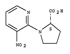 1-(3-硝基-2-吡啶)-2-吡咯烷羧酸