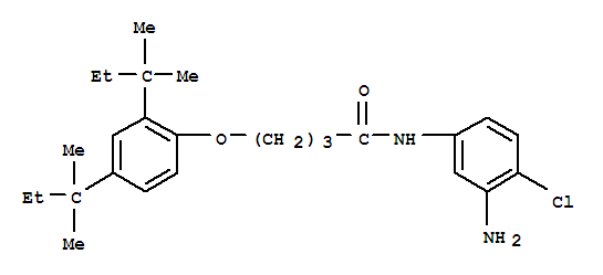 N-(4-氯-3-氨基苯基)-4-(2,4-二特戊基苯氧基)丁酰胺; 5-[4-(2,4-二特戊基苯氧基)丁酰胺基]-2-氯苯胺