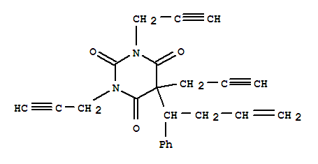 5-(1-苯基丁-3-烯基)-1,3,5-三(丙-2-炔基)-1,3-二嗪農-2,4,6-三酮