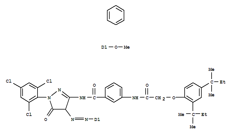 1-(2,4,6-三氯苯基)-3-[3-(2,4-二特戊基苯氧基)乙酰胺基]苯甲酰胺基-4-對(duì)甲氧基苯基偶氮-5-吡唑酮