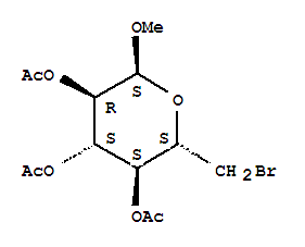 甲基 6-溴-6-脫氧-alpha-D-吡喃葡萄糖苷 2,3,4-三乙酸酯