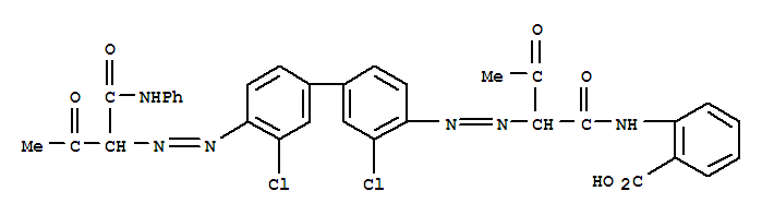 2-[[2-[[3,3-二氯-4-[[2-氧代-1-[(苯氨基)羰基]丙基]偶氮][1,1-聯苯]-4-基]偶氮]-1,3-二氧代丁基]氨基]苯甲酸