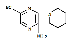 2-氨基-5-溴-3-哌啶基吡嗪