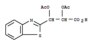 2,3-雙(乙酰氧基)-3-(1,3-苯并噻唑-2-基)丙酸