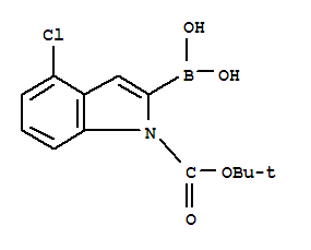 1-叔丁氧羰基-4-氯吲哚-2-硼酸