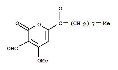 4-甲氧基-2-氧代-6-(1-氧代壬基)-2H-吡喃-3-甲醛