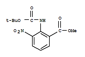 2-(叔丁氧基-2-甲酰胺)-3-硝基苯甲酸甲酯