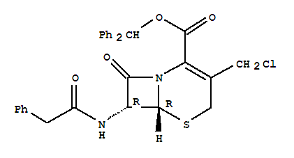 7-苯乙酰氨基-3-氯甲基-4-頭孢烷酸二苯甲基酯