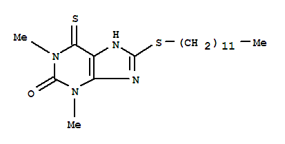 6,7-二氫-1,3-二甲基-8-(十二烷基硫代)-6-硫代-1H-嘌呤-2(3H)-酮