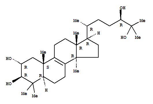 (24R)-5alpha-羊毛甾-8-烯-2alpha,3beta,24,25-四醇