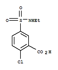 2-氯-5-[(乙基氨基)磺酰基]苯甲酸