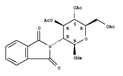 甲基 3,4,6-O-三乙酰基-2-脫氧-2-鄰苯二甲酰亞氨基-beta-D-吡喃葡萄糖苷