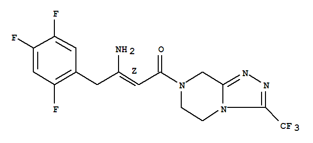 (2Z)-4-氧代-4-[3-(三氟甲基)-5,6-二氫-[1,2,4]三唑并[4,3-a]吡嗪-7(8H)-基]-1-(2,4,5-三氟苯基)丁-2-烯-2-胺