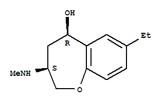 1-苯并噁庚-5-醇,7-乙基-2,3,4,5-四氫-3-(甲基氨基)-,(3R,5S)-rel-