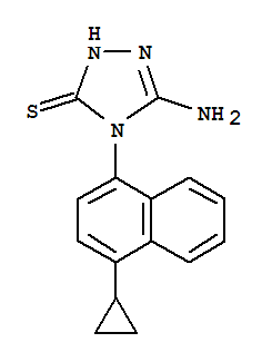 5-氨基-4-(4-環丙基-1-萘)-2,4-二氫-3H-1,2,4-噻唑-3-硫醇