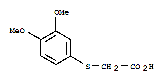 2-(3,4-二甲氧基苯基硫代)乙酸