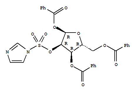 2-(1'-咪唑磺酰氧基)-1,3,5-三苯甲酰氧基-alpha-D-呋喃核糖