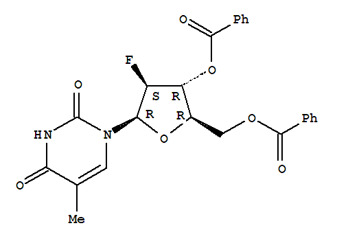 1-(3,5-二-O-苯甲酰基-2-脫氧-2-氟-beta-D-阿拉伯呋喃糖基)-5-甲基-2,4(1H,3H)-嘧啶二酮