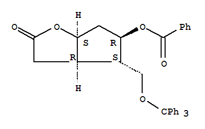 (-)-3-羰基-6-β -三苯甲基氧-7-α -苯甲酰氧-2-氧雜雙環[ 3.3.0 ]辛烷
