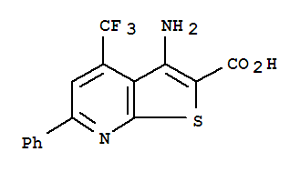 3-氨基-6-苯基-4-(三氟甲基)噻吩并[2,3-b]吡啶-2-羧酸