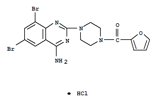 [4-(4-氨基-6,8-二溴喹唑啉-2-基)哌嗪-1-基]-呋喃-2-基甲酮鹽酸鹽