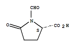 L-脯氨酸,  1-甲酰基-5-羰基- (9CI)