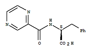 N-(2-吡嗪基羰基)-L-苯丙氨酸；(S)-3-苯基-2-[(吡嗪-2-羰基)氨基]丙酸