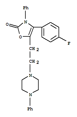 4-(4-氟苯基)-3-苯基-5-[2-(4-苯基哌嗪-1-基)乙基]-1,3-噁唑-2(3H)-酮