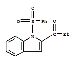 2-(1-氧代丙基)-1-(苯基磺酰基)-1H-吲哚