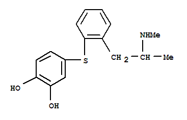 4-[2-(2-甲基氨基丙基)苯基]硫基苯-1,2-二醇