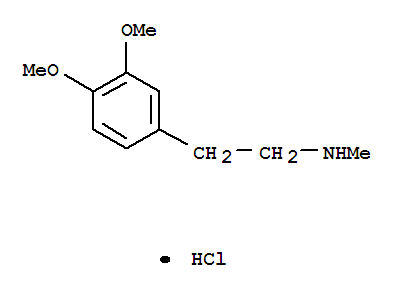 3,4-二甲氧基-N-甲基苯乙胺鹽酸鹽