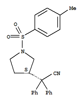 (S)-1-對甲苯磺?；?3-(1-氰基-1,1-二苯甲基)吡咯烷