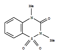 2,4-二甲基-2H-1,2,4-苯并噻二嗪-3(4H)-酮-1,1-二氧化物