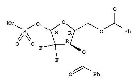 2-脫氧-2,2-二氟-D-呋喃核糖基-3,5-二甲苯酰基-1-甲磺酸酯(β型)