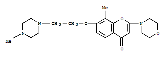 8-甲基-7-[2-(4-甲基哌嗪-1-基)乙氧基]-2-嗎啉-4-基苯并吡喃-4-酮