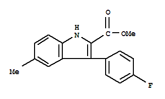 3-(4-氟苯基)-5-甲基吲哚-2-羧酸甲酯