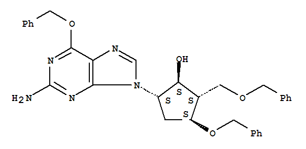 (1S,2S,3S,5S)-5-(2-氨基-6-芐氧基-9H-嘌呤-9-基)-3-芐氧基-2-芐氧基甲基環戊醇