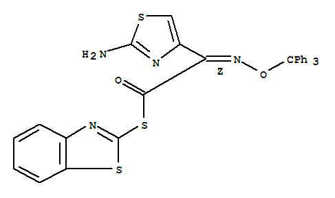 (Z)-2-(2-氨基噻唑-4-基)-2-三苯甲氧亞氨基硫代乙酸(S-2-苯并噻唑)酯