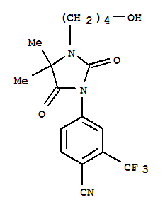 4-[3-(4-羥基丁基)-4,4-二甲基-2,5-二氧代-1-咪唑烷基]-2-(三氟甲基)苯腈