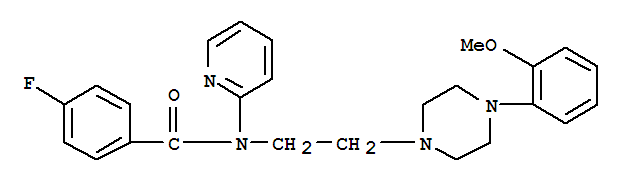 4-氟-N-(2-[4-(2-甲氧苯基)1-哌嗪基]乙基)-N-(2-吡啶基)苯酰胺二鹽酸