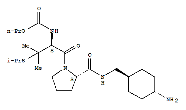 索非加群; 3-(異丙基硫基)-N-(丙氧甲酰基)-D-纈氨酰-N-[(反式-4-氨基環己基)甲基]-L-脯氨酰胺