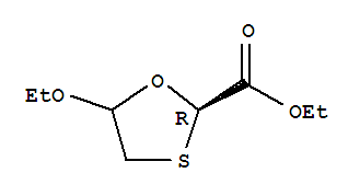 1,3-噁噻戊環-2-羧酸,5-乙氧基-,乙基酯,(2R)-(9CI)