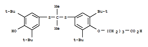 4-(2,6-二-叔丁基-4-(2-(3,5-二-叔丁基-4-羥基苯基硫代)丙烷-2-基硫代)苯氧基)丁酸