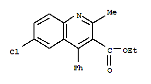 乙基6-氯-2-甲基-4-苯基-3-喹啉羧酸酯