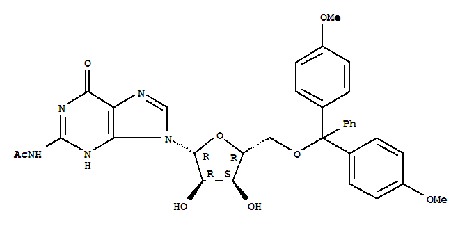 N-乙酰基-5'-O-[二(4-甲氧基苯基)(苯基)甲基]鳥苷