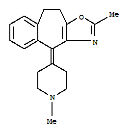 9,10-二氫-2-甲基-4-(1-甲基-4-哌啶亞基)-4H-苯并[5,6]環庚三烯并[1,2-d]惡唑