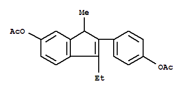 3-乙基-2-(4-羥基苯基)-1-甲基茚-6-醇二乙酸酯