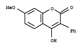 4-羥基-7-甲氧基-3-苯基香豆素