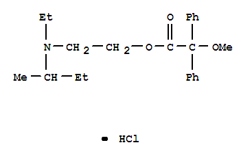 丁烷-2-基-乙基-[2-(2-甲氧基-2,2-二苯基-乙酰基)氧乙基]氯化銨